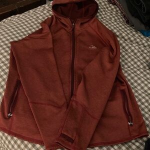 L.L. Bean Red Hooded Jacket